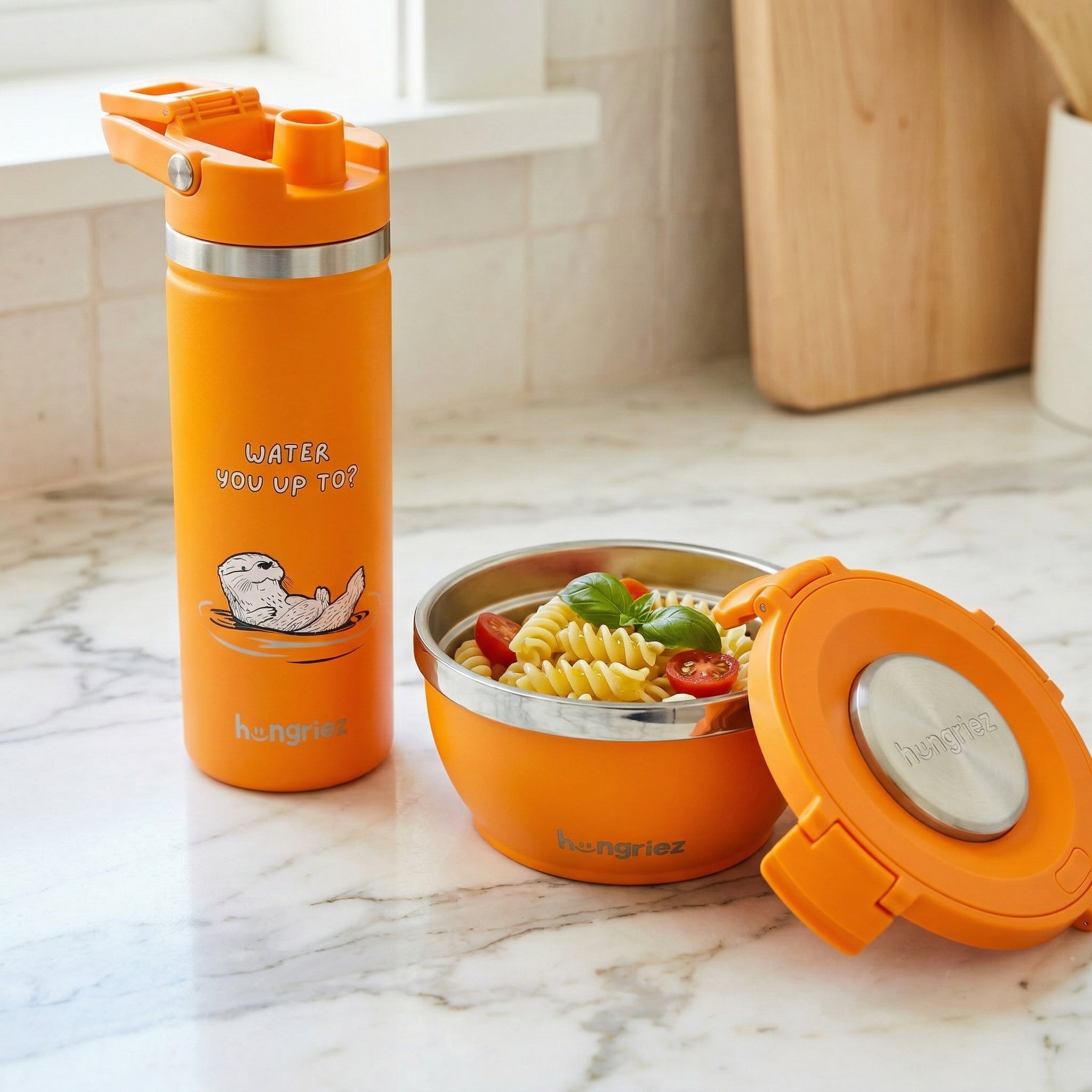 The Hungriez™ Hot Lunch Bundle — Tiger Orange