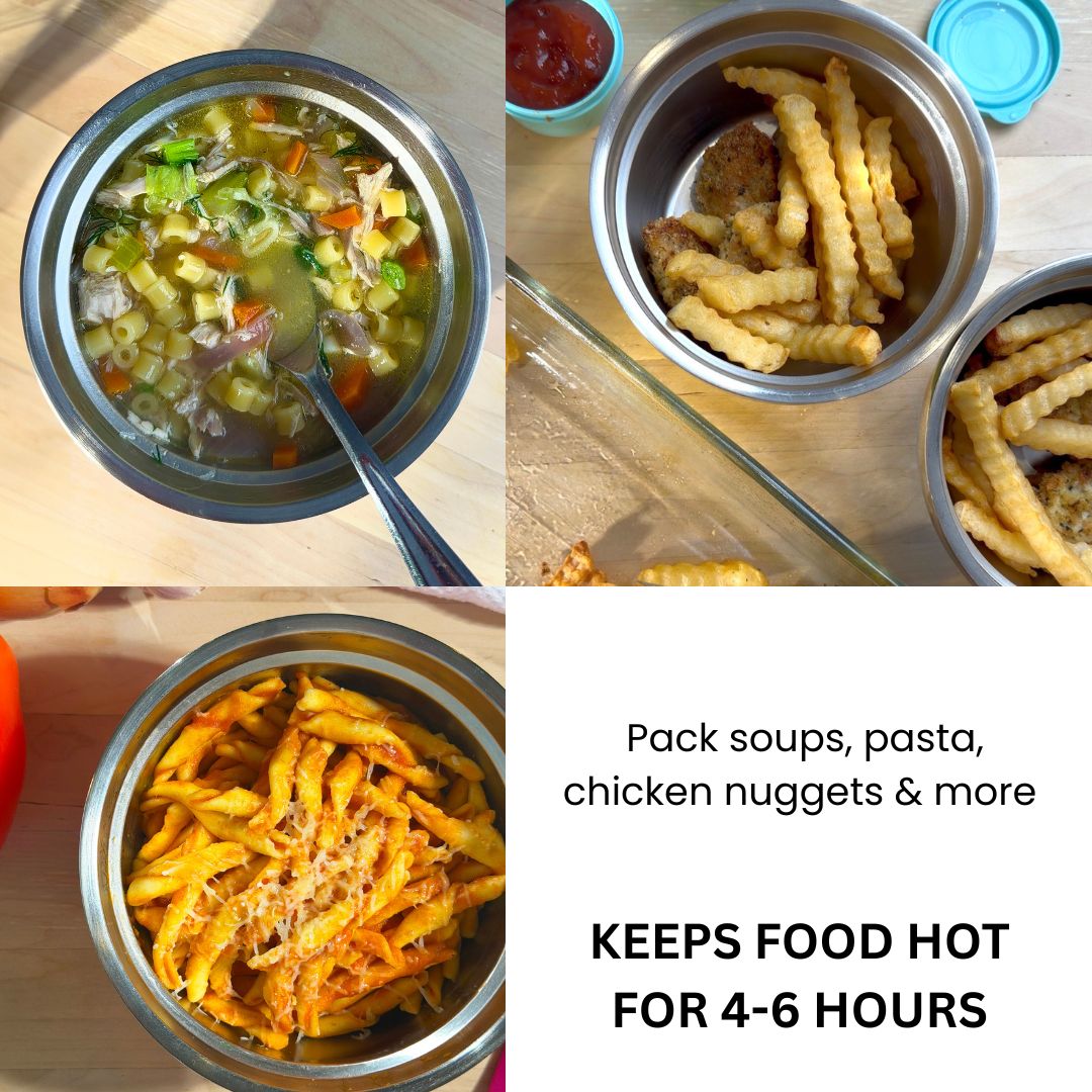 6" Wide Mouth Tiger Orange Hot Bowl - 16oz