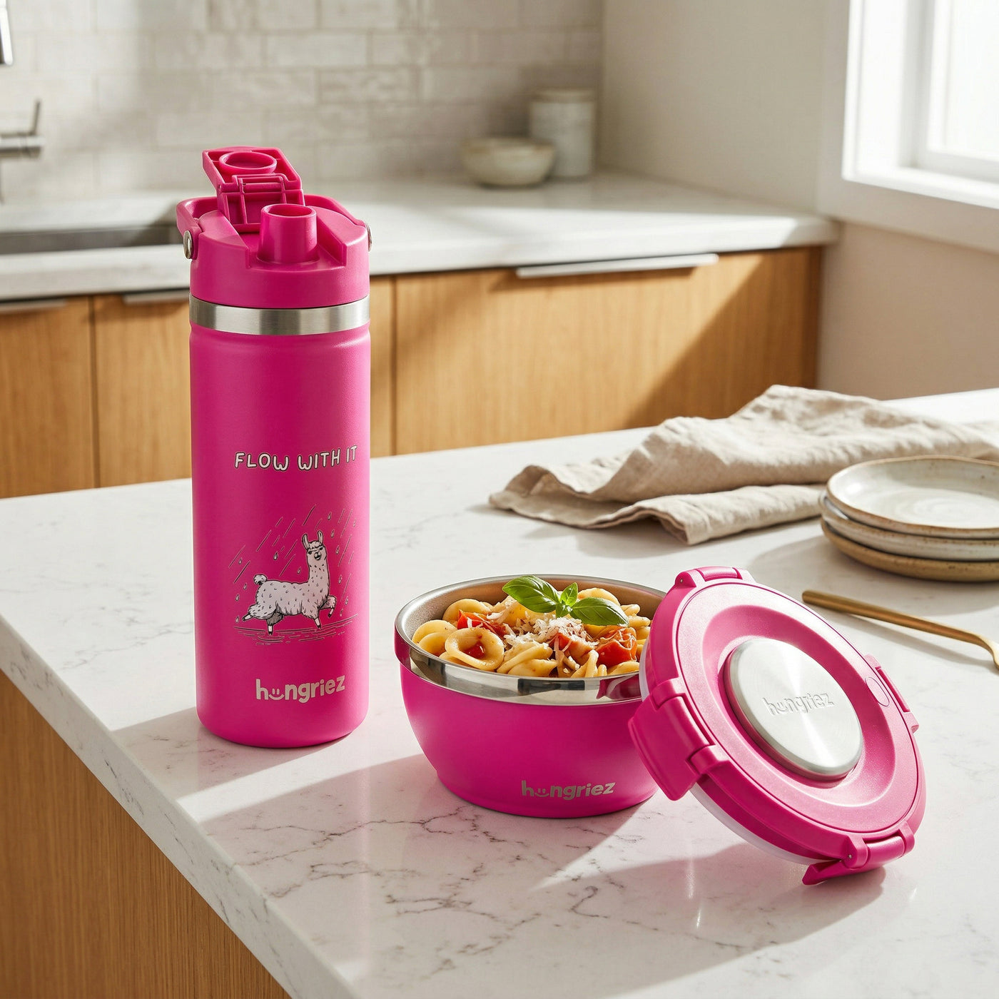 The Hungriez™ Hot Lunch Bundle —  Hot Pink