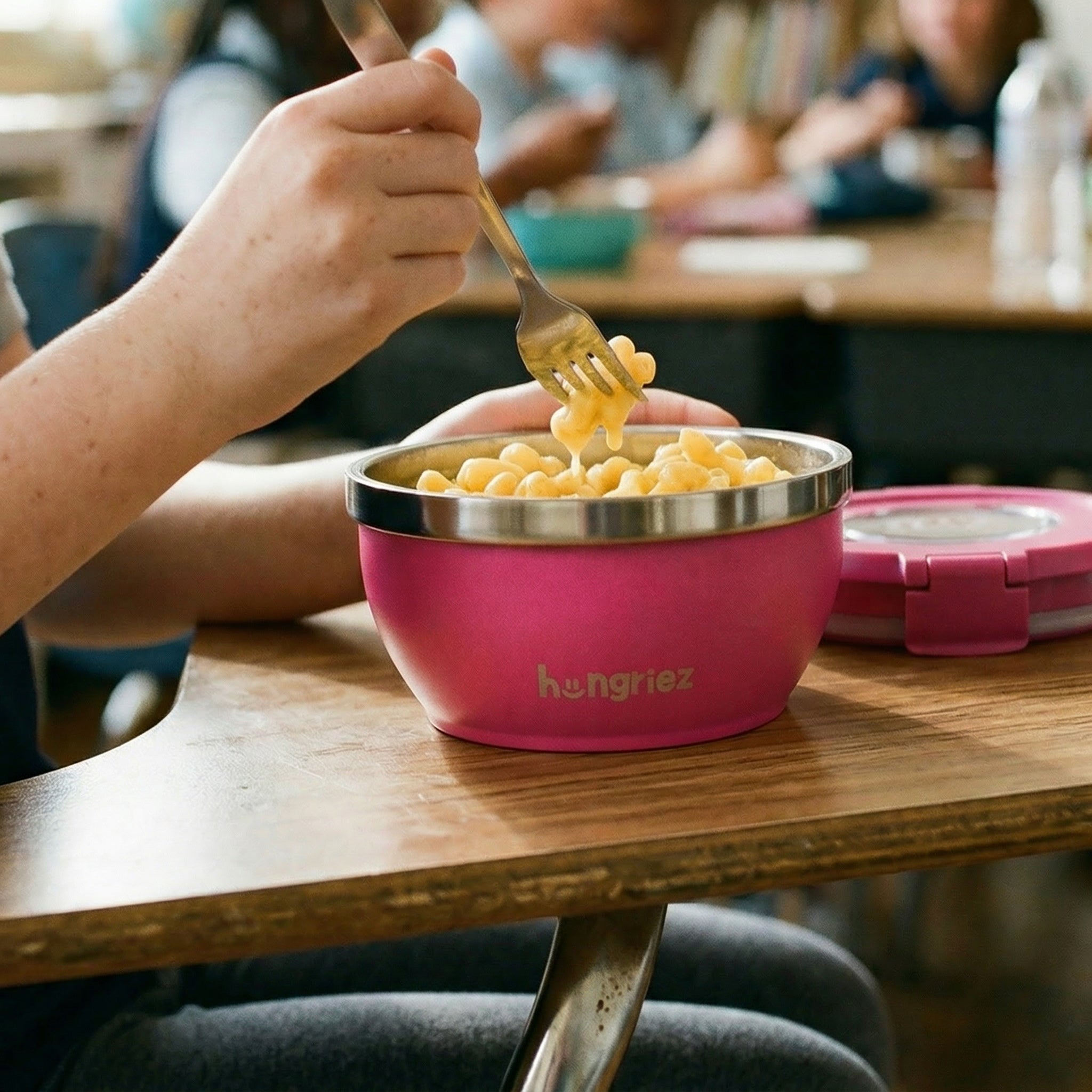 6" Wide Mouth Hot Pink Hot Bowl - 16oz