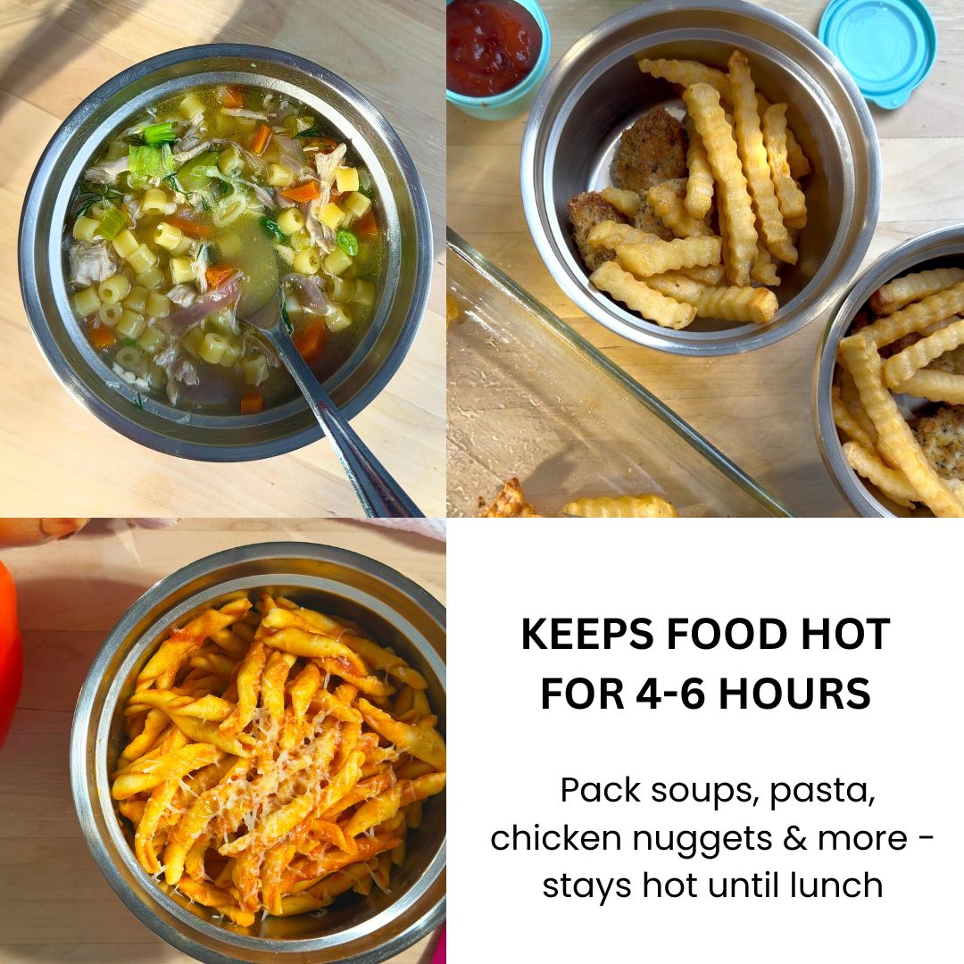 6" Wide Mouth Hot Pink Hot Bowl - 16oz