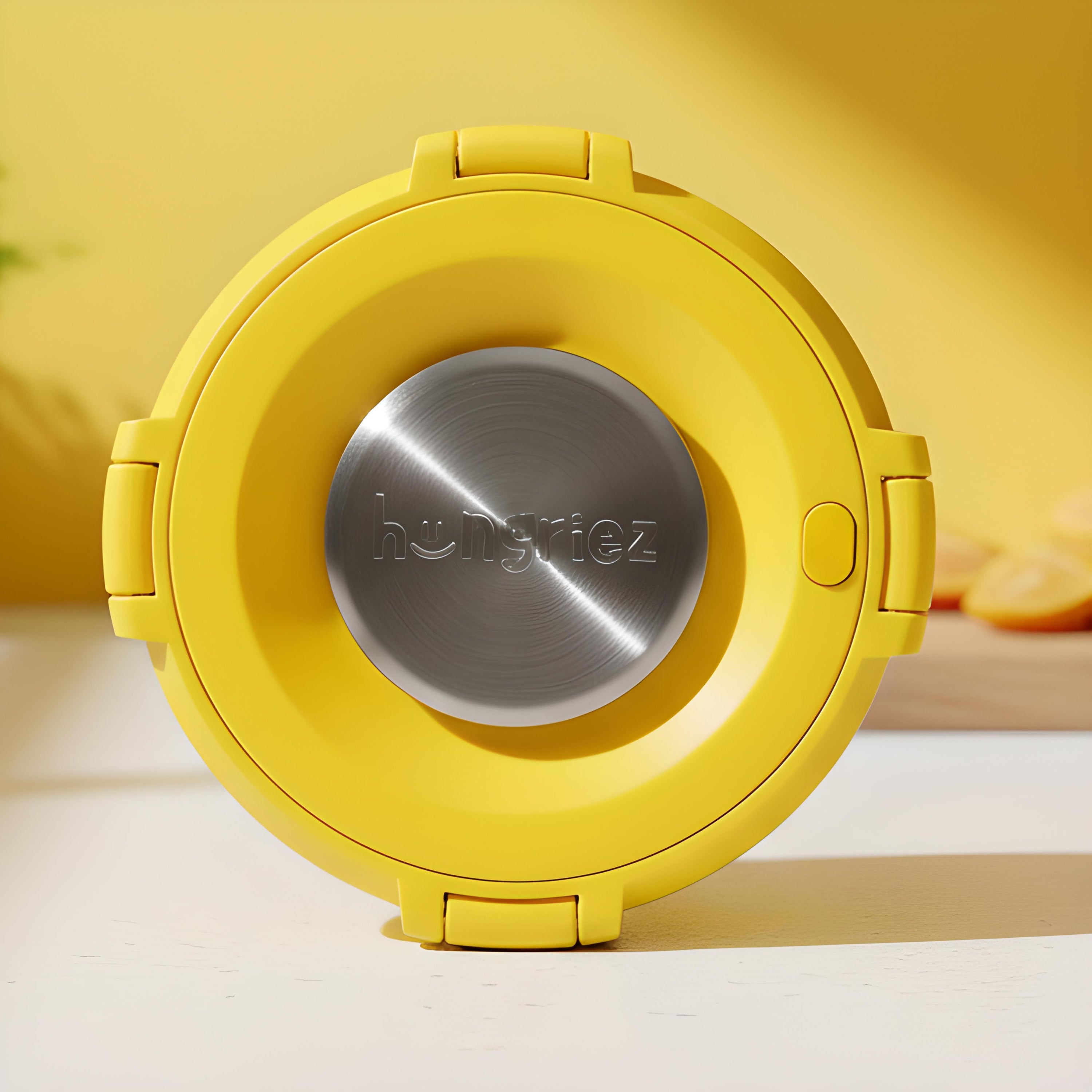 6" Wide Mouth Lightning Yellow Hot Bowl - 16oz