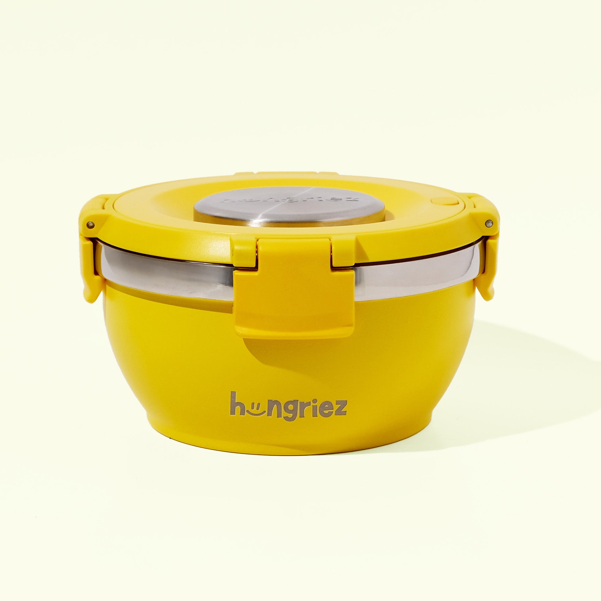 yellow thermos hot bowl stainless steel lid 